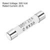 uxcell 8pcs Ceramic Cartridge Fuses 20A 500V 6x30mm Ceramic Fuses