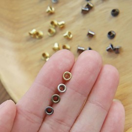 2.5mm(Inner Diameter) Tiny Eyelet, in 4 Colors, for Doll Clothes and Shoes Making, Mini Craft Supply, 20 PCS (Black)