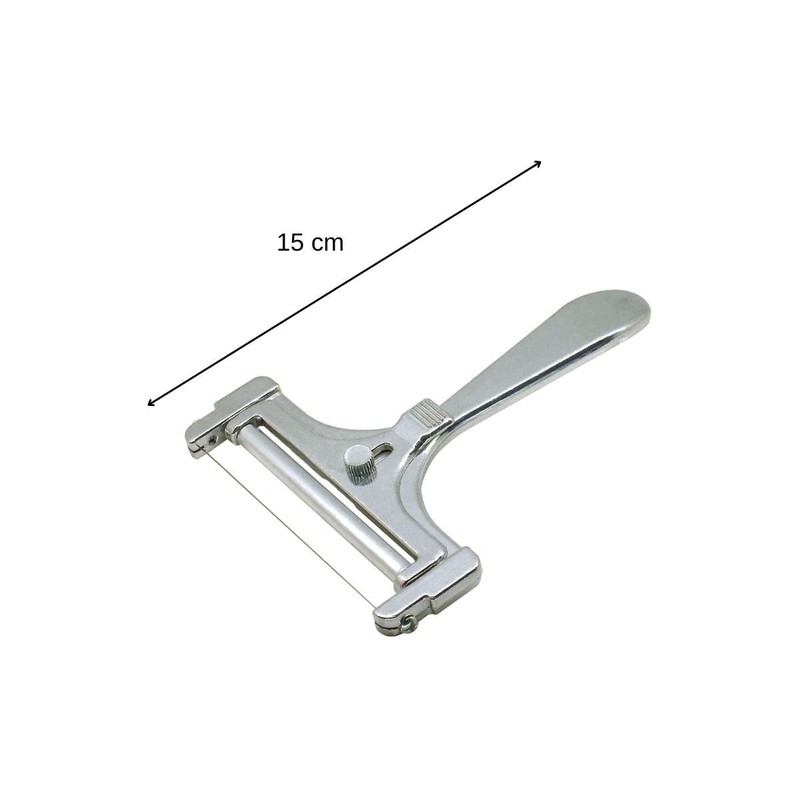 Fackelmann 45861 Aluminium Cheese Cutter with Roll and Cutting Wire,