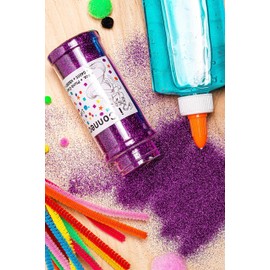 iConnectWith Glitter – Plumb Crazy Purple/Plum, Extra Fine Polyester Glitter; Multi-use for Crafts, Decorations, Nail Art, Makeup, Tumblers, Resin Art, and DIY Projects