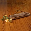 Simply essential Wooden Incense Stick Holder Boat Shaped Made by