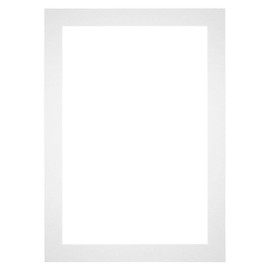 yd. Passepartout 30x42cm/18x30cm Karton Weiss Rand 6cm Gerade