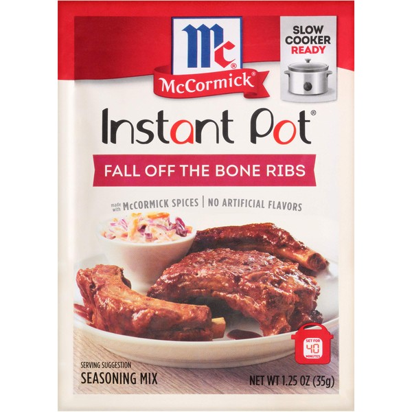 McCormick Instant Pot Fall Off The Bone Ribs Seasoning Mix, 1.25 Ounce (Pack of 12)