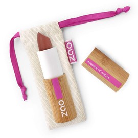Zao Matte Lipstick 467 Milchschokolade Brown Lip Stick, In a Refillable Bamboo Container Certified Bio/Ecocert/Cosmebio/Natural Cosmetics)