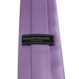 Romario Manzini Solid Standard Men's Necktie (Lavender)