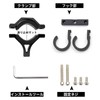 Aluminum Alloy Motorcycle Hook Black Motorcycle Helmet Holder Hook Handlebar