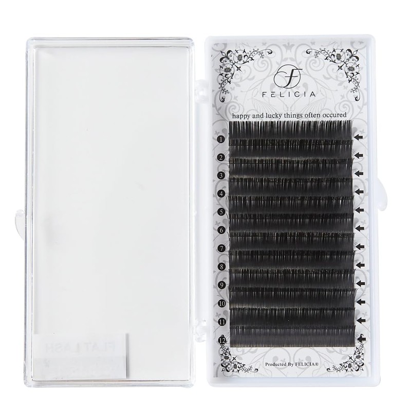 FELICIA Flat Lash Matte Eyelash Extensions Ultra Soft Single Matsueku