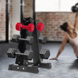 Venbytech for 176/660LBS Weight Storage Dumbbell Rack Frame Stand Home Gym Training 3/6-Tier