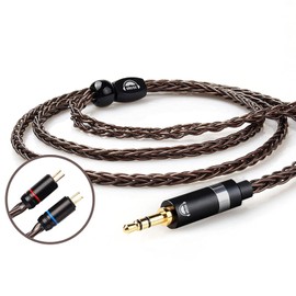 okcsc 0.75 2 Pin Cable,Upgraded Replacement Earphone Cable 8 Core Gold-Plated with 3.5 Plug Replacement Extension Cable for KZ AS10 ZS10 ZS6 ZSR ZSA ED16 ES4 ZST，TRN V10