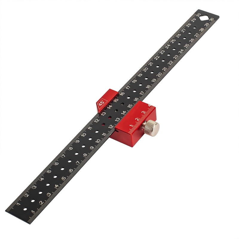 Ylinwtech Marking Gauge 0-300 mm, Scribing Tool, Carpenter's Square, Stop