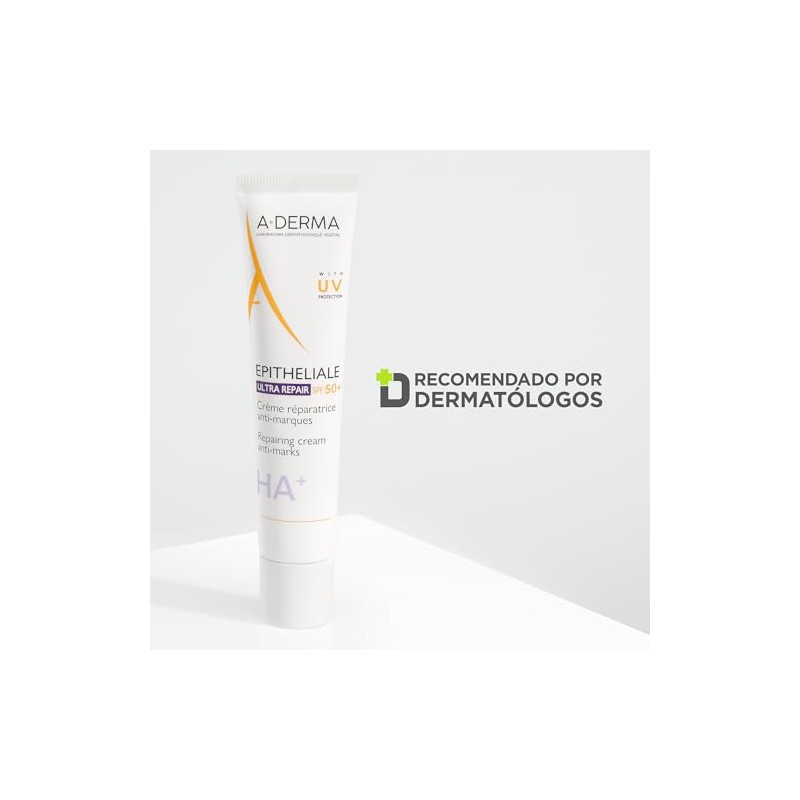 A-Derma Epitheliale Ultra Repair Crema Reparadora Cicatrizante FPS50+, 40ml