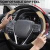 OHHMNKK Custom-Fit Steering Wheel Cover for Toyota Camry Corolla Highlander