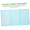 Angoily 3 Sheets Clay Printing Template Screen Reusable Stencil Polymer