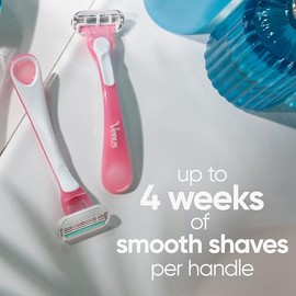 Gillette Venus Sensitive - Maquinillas de afeitar desechables para mujer, paquete individual de 3 maquinillas de afeitar