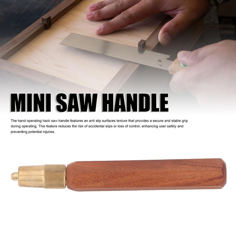 Hand Saw Handle Brass Mini Handle Hex Shape, Sour Branch