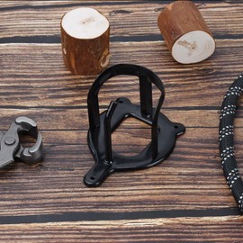 HDYEGIOU 6 Counts Horse Bridle Rack Bridle Bracket Bridle Hooks Metal Halter Hanger with Tubes and Screws for Horse Barn Supplies,Black