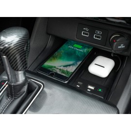 KEWISAUTO Car Wireless Charger for 2022-2024 Honda Civic, Center Console Charging Panel QC PD Fast Phone Charger Pad for Honda Civic 2022 2023 2024 Accessories