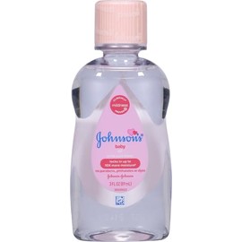 Johnson's Baby Johnson's Baby Oil, Pure Mineral Oil to Prevent Moisture Loss, Original 3 fl. oz
