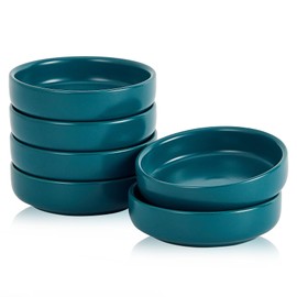 Swuut - Plato de salsa de soja de cerámica, juego de 6 cuencos de inmersión de 3.5 pulgadas, cuencos pequeños para aperitivos, condimentos, sushi, salsa de tomate, barbacoa (verde)