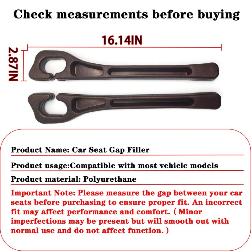 FortiyParts Car Seat Gap Filler Organizer of 2 - No