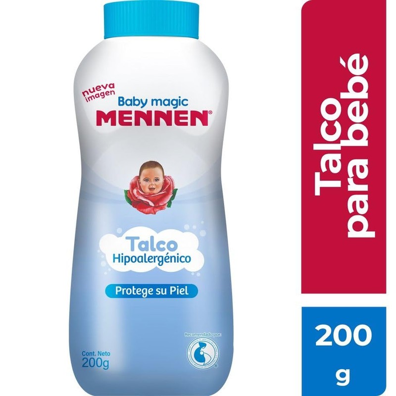 Mennen Talco para Bebé Baby Magic Azul Hipoalergénico 200 g