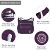 LassZone Nylon Crossbody Bag for Women Multi Pocket Casual Messenger