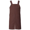 KAZEN Bib Apron H-Type AP489-33 (Brown) Size: L