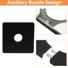 BokWin Square Wall Split Flange Cover, 0.87 Inch/22mm Dia, Black,