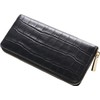 DoobLondon Round Zipper Long Wallet, Men's, Women's, Genuine Leather, Crocodile