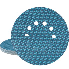 STEBRUAM 20Pcs 225mm Sanding Discs, 9 Inch 10 Hole Hook and Loop Sandpaper Grit P80 for Grinding Giraffe, Drywall Sander Sanding Pads