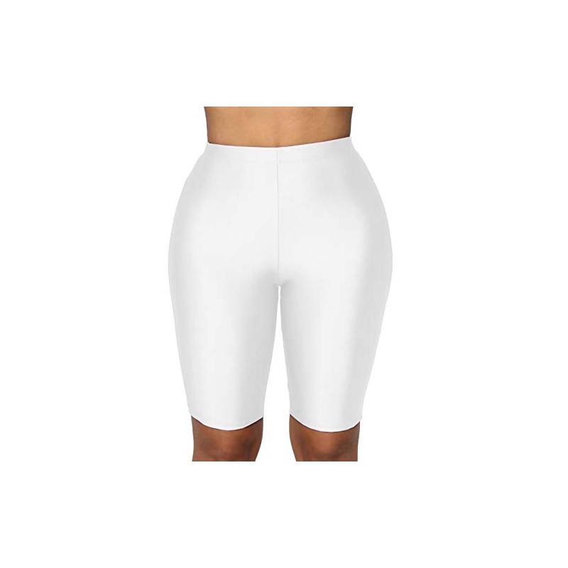 PESION - Pantalones cortos de yoga para mujer con licra