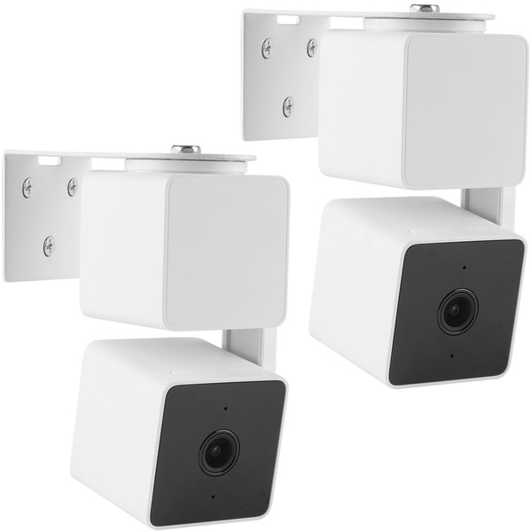 UYODM 2Pack Adhesive Metal Wall Mount Bracket Compatible with Wyze