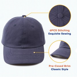 XIAOHAWANG Baby Baseball Cap Boys Kids Baseball Cap Girls Breathable Summer Hat UV Protection Baseball Cap Classic Summer Cap, navy, 5 years