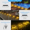 T-SUN Solar Deck Lights Outdoor Waterproof, Deck Lights Solar Powered,
