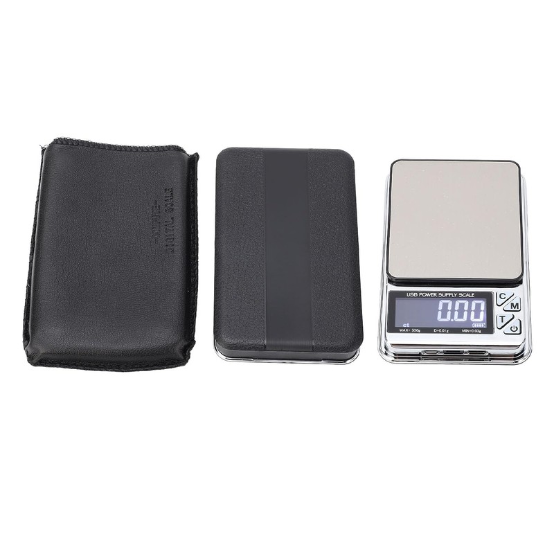Báscula Digital de Miligramos 500g 0,01g 7 Unidades Báscula de