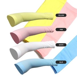 Gina Industry Kids' Clean Cool Arm Sleeves Toddler/Kids Cool Arm/Leg Sleeves/Outdoor Essential White 10ea