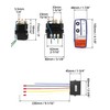 QWORK Wireless Remote Control Winch Kit - 12V, 250A, Steel,