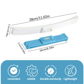 KEQAR 2 Haircut Set Hair Cutting Aid Stencil Haircut Clip Pony Cutting Aid Haircut Guide Advanced Hairdressing Assistant (Blue)