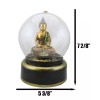 Eastern Enlightenment Buddha Meditating Air Powered LED Light Golden Water