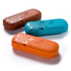FEFI Hardcase Glasses Case Nature Embossed Flower Design, brown