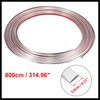Hihaha 8mx8mm PVC Chrome Silver Tone Trim Strip for Car