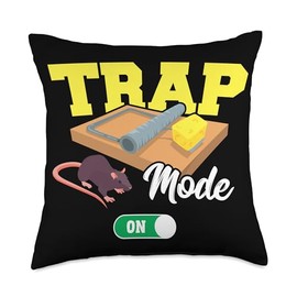 Bug Killer & Pest Controller Employees Designs Pest Control Technician Design for Exterminator Specialist Throw Pillow, 18x18, Multicolor