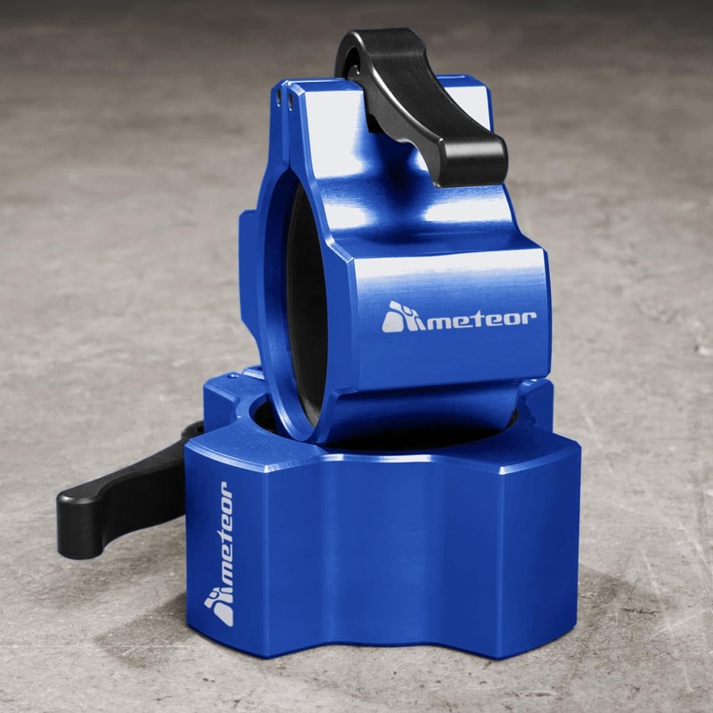 Meteor Essential Olympic Quick-Release Barbell Collars, Aluminium Collar, Barbell Clamp,