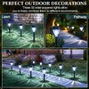 Huquary 50 Pcs Solar Outdoor Pathway Lights Bulk LED Solar