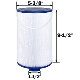 Wowreed Spa Filter Compatible with FC-2402, 303279, Free Flow, AquaTerra, Fantasy Hot Tub Filter, 1 1/2" Finer Thread, 2 Pack