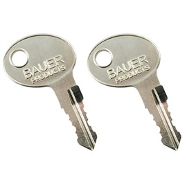 1 Pair (2 keys) Replacement for Bauer AE Series Precut Keys 001-060 RV Trailer Keys