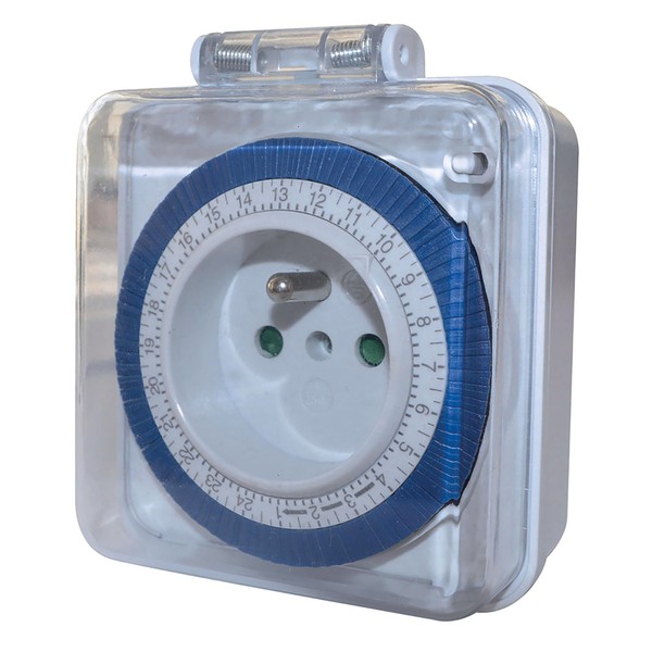 tibelec 562410 Mechanical Daily Timer Compact for Outdoor Use