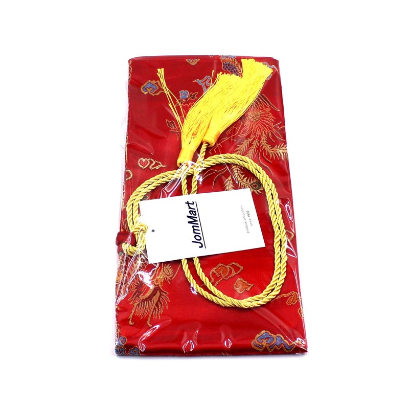 JomMart HB0453 Katana Bag, Red Base, Dragon Phoenix Small, 27.6
