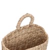 Hanging Basket Seagrass Woven Wall Hanging Storage Basket Organizer for