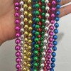 48 Collar Bolitas Mardi Gras Brilloso Batucada Fiesta Boda